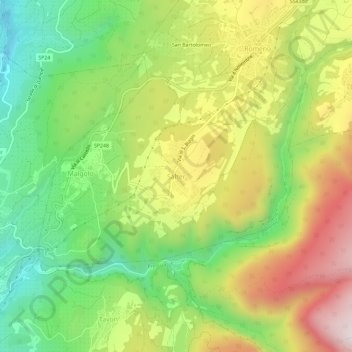 Salter地形图、海拔、地势