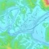 하송리地形图、海拔、地势