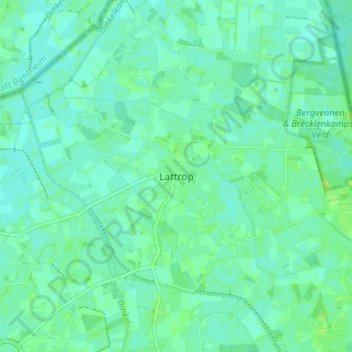 Lattrop地形图、海拔、地势