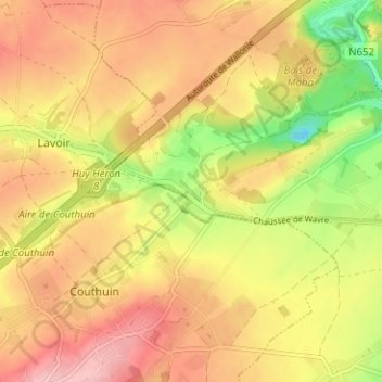 Longpré地形图、海拔、地势