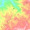 大河边地形图、海拔、地势