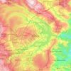 巴西利亚地形图、海拔、地势