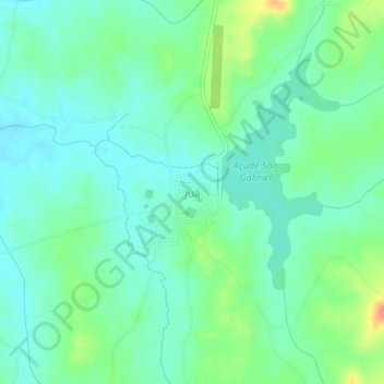 Juá地形图、海拔、地势