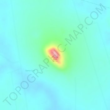 Pedras Altas地形图、海拔、地势