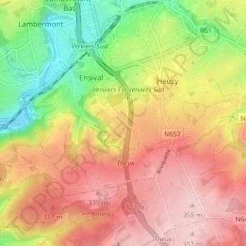 Chant des Oiseaux地形图、海拔、地势