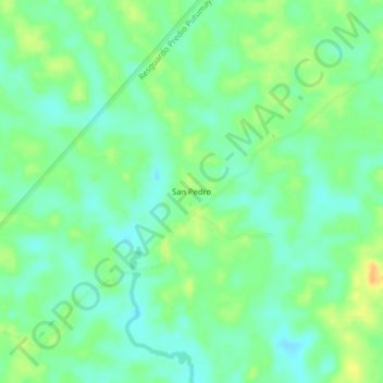 San Pedro地形图、海拔、地势