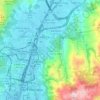 頌皇台地形图、海拔、地势