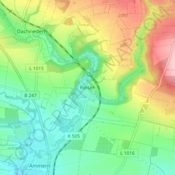 Reiser地形图、海拔、地势