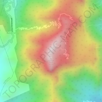 Mahendragiri地形图、海拔、地势