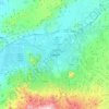 開塞利地形图、海拔、地势