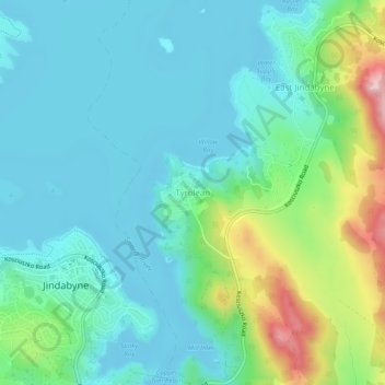 Tyrolean地形图、海拔、地势