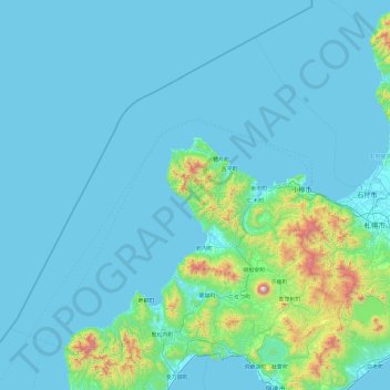 Furuu County地形图、海拔、地势