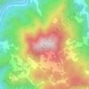 青菜尖地形图、海拔、地势