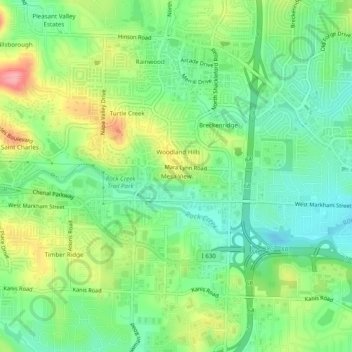 Mesa View地形图、海拔、地势
