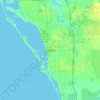 Sarasota地形图、海拔、地势