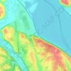 Edmore地形图、海拔、地势