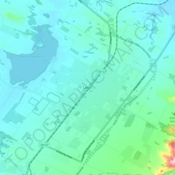 Levin地形图、海拔、地势