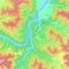 李家顶地形图、海拔、地势