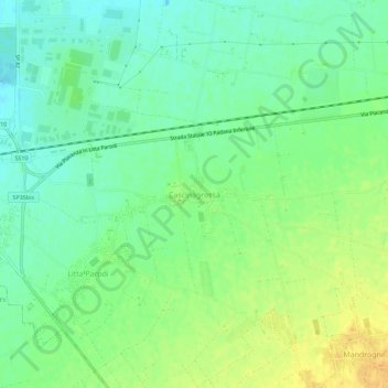 Cascinagrossa地形图、海拔、地势
