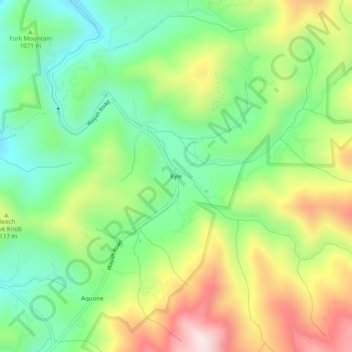 Kyle地形图、海拔、地势