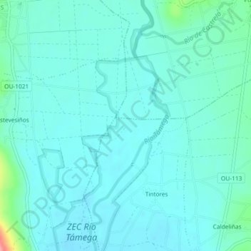 Sandianes地形图、海拔、地势