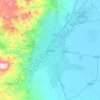 科尼亞地形图、海拔、地势