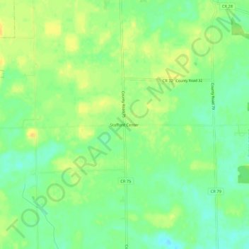 Stafford Center地形图、海拔、地势