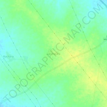 Laxmipura地形图、海拔、地势