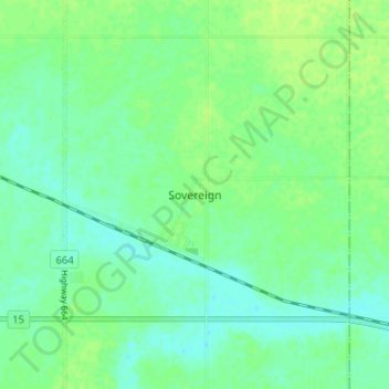 Sovereign地形图、海拔、地势