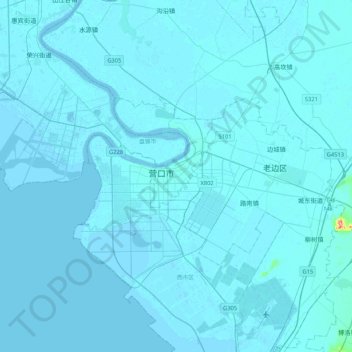 站前区地形图、海拔、地势