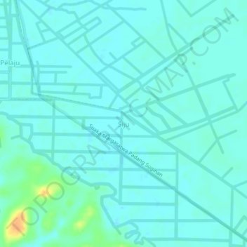 Siju地形图、海拔、地势