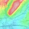 Wyoming地形图、海拔、地势