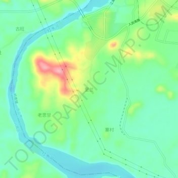 里兰地形图、海拔、地势