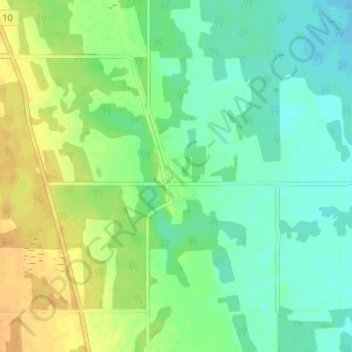 Garland地形图、海拔、地势