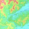 大余县地形图、海拔、地势