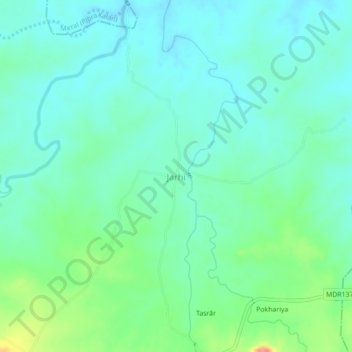 Jarhi地形图、海拔、地势