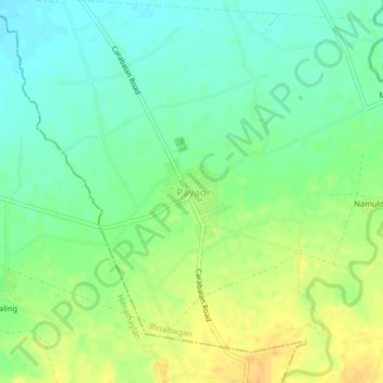 Payao地形图、海拔、地势
