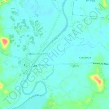 Tabuc Norte地形图、海拔、地势