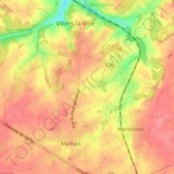 Dreumont地形图、海拔、地势