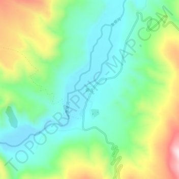 Kyunglung地形图、海拔、地势