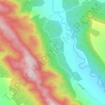 Nazanin地形图、海拔、地势