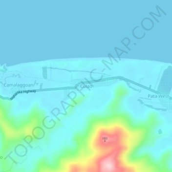 Culao地形图、海拔、地势