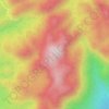 后玉山地形图、海拔、地势