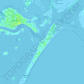 Lido地形图、海拔、地势