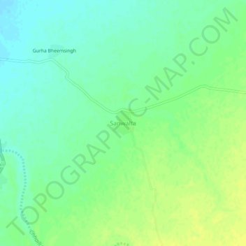 Sanwalta地形图、海拔、地势