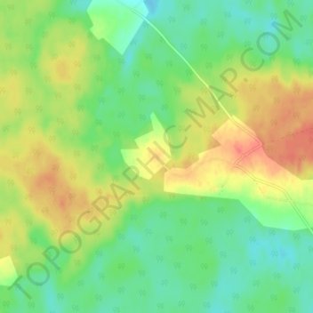 Ковшово地形图、海拔、地势