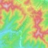 大石湖地形图、海拔、地势