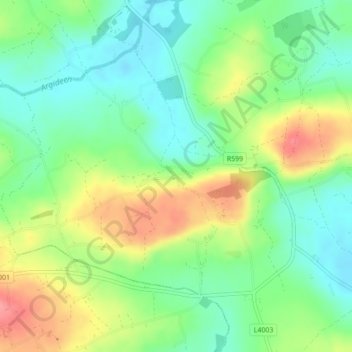 Bealad Cross Roads地形图、海拔、地势