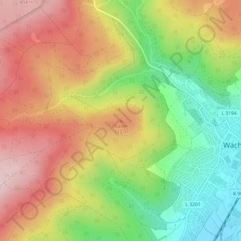 Riedel地形图、海拔、地势