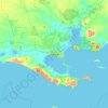 Albany地形图、海拔、地势